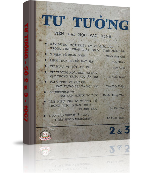 Tạp chí Tư Tưởng - Số 2-3 năm 1968