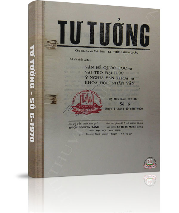 Tạp chí Tư Tưởng - Số 6 năm 1970