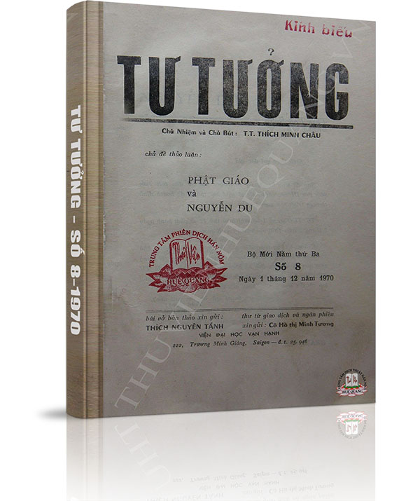 Tạp chí Tư Tưởng - Số 8 năm 1970