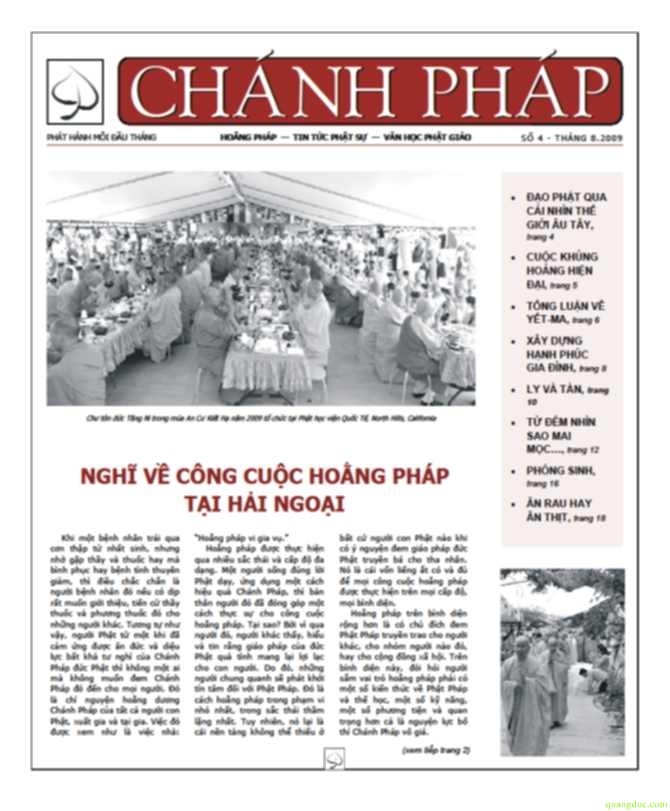 Nguyệt san Chánh Pháp số 4