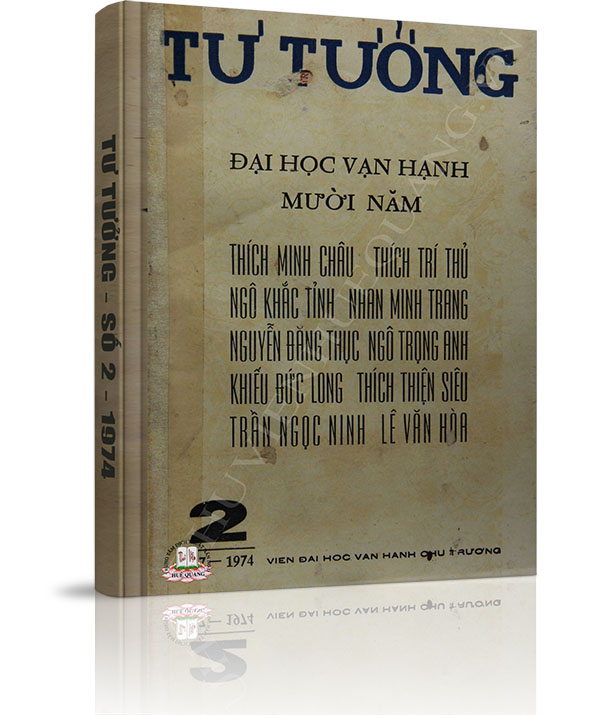 Tạp chí Tư Tưởng - Số 2 năm 1974