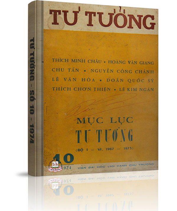 Tạp chí Tư Tưởng - Số 10 năm 1974 - Tạp chí Tư Tưởng - Số 10 năm 1974