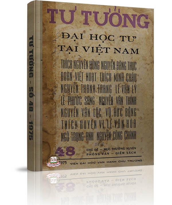 Tạp chí Tư Tưởng - Số 48 năm 1975 - Tạp chí Tư Tưởng - Số 48 năm 1975