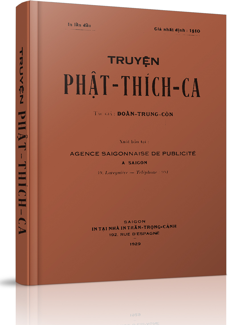 Truyện Phật Thích Ca (bản in năm 1929) - Dự án phục chế sách Đoàn Trung Còn