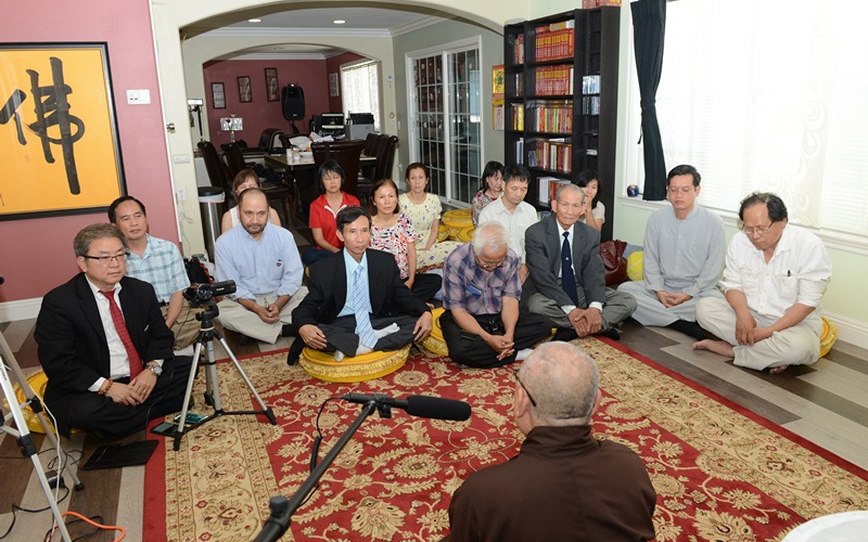 Pháp đàm với Hòa thượng Thích Đức Thắng tại Văn phòng Liên Phật Hội