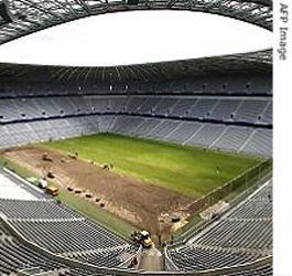 Allianz-Arena stadium in Munich where World Cup Matches will be played